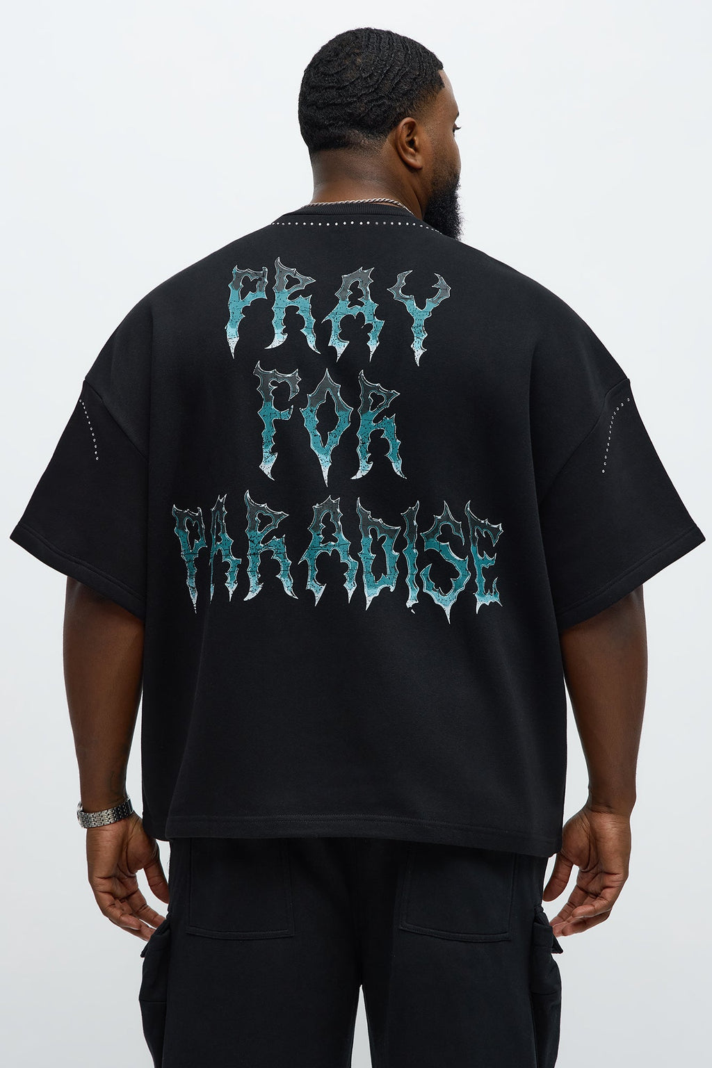 Tyson Pray Oversized Short Sleeve Tee - Black