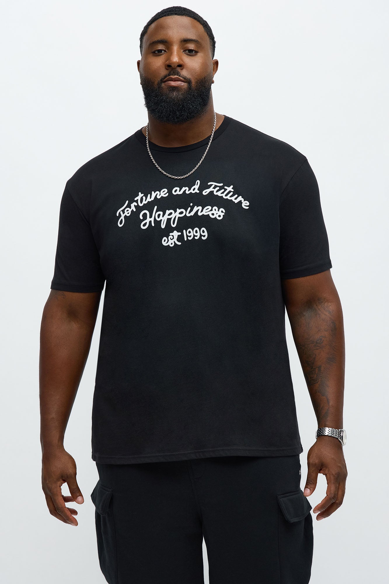 Fortune And Future Short Sleeve Tee - Black