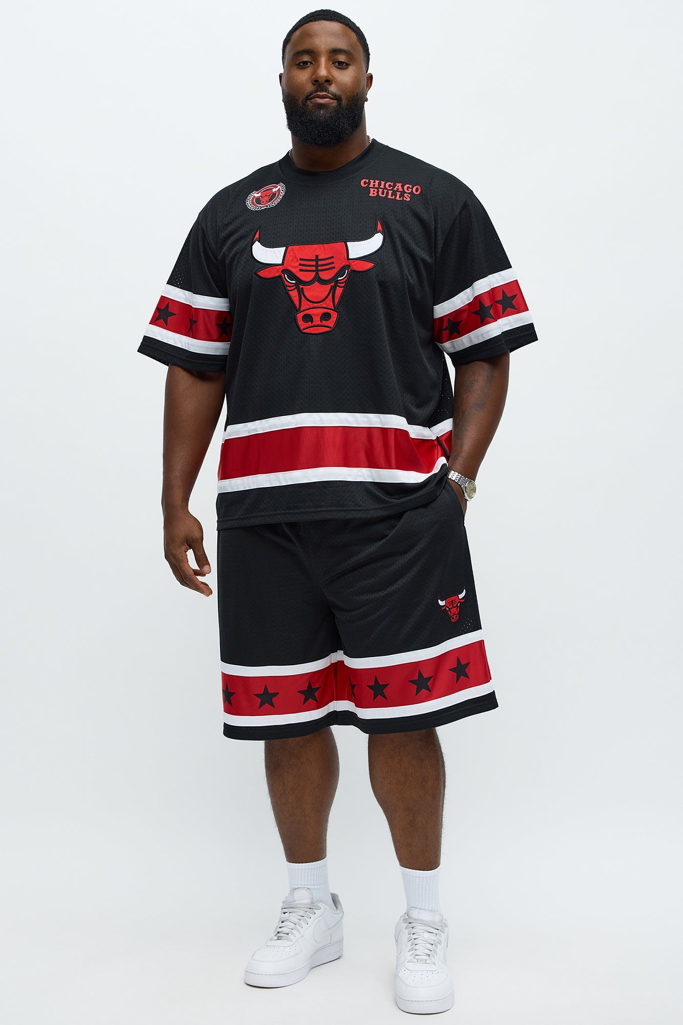 Bulls Believe The Hype Boxy Short Sleeve Top - Black