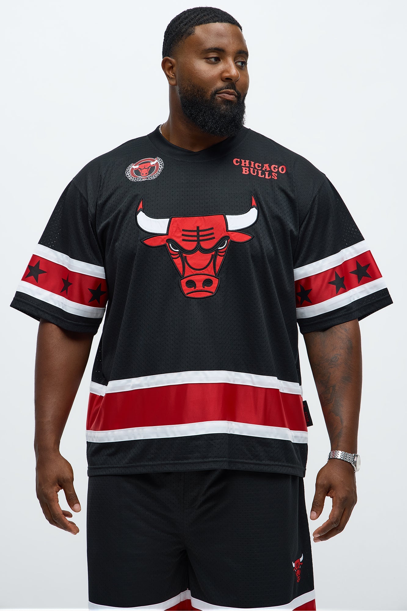 Bulls Believe The Hype Boxy Short Sleeve Top - Black