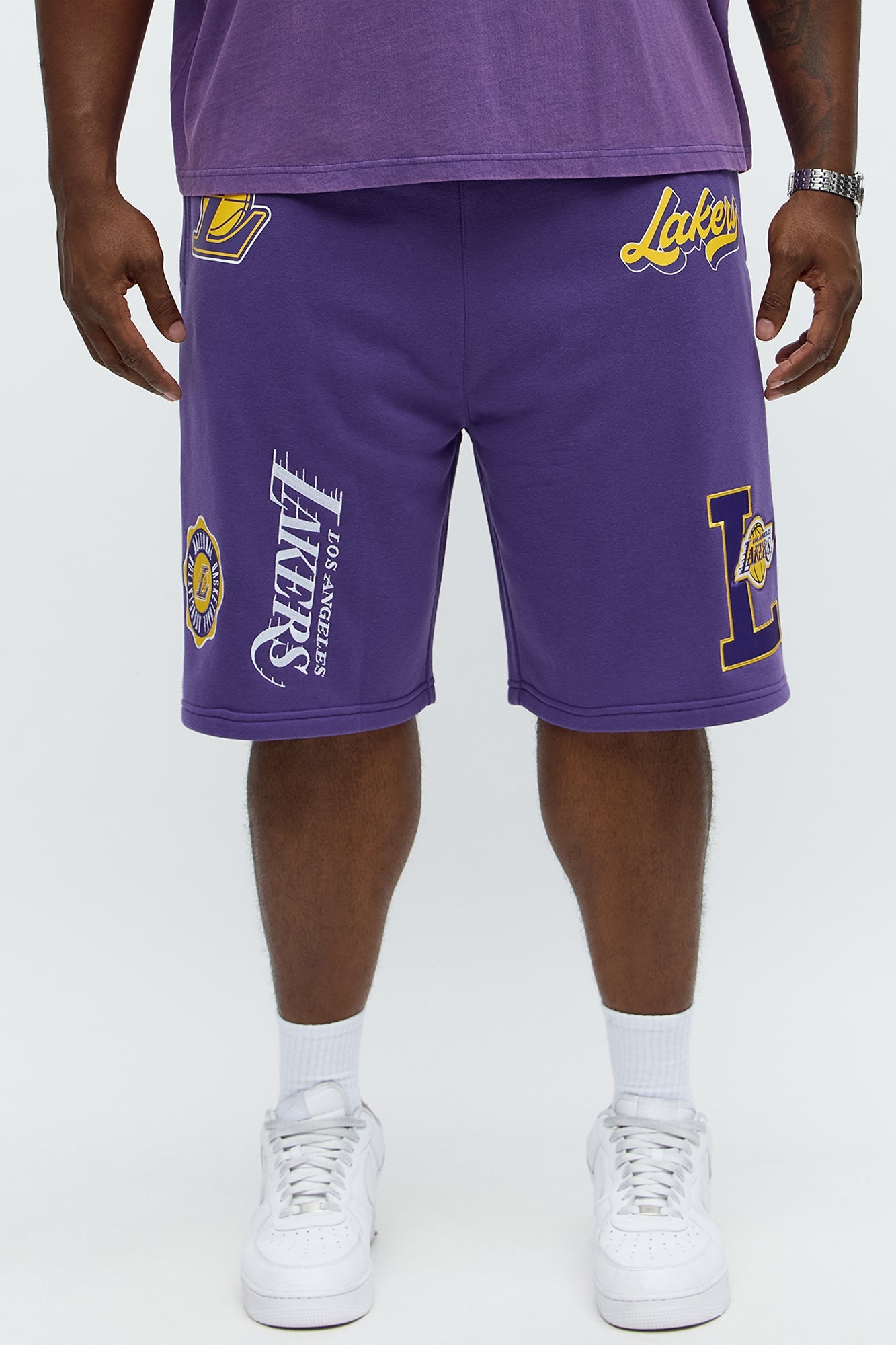 Lakers Basketball Sweatshorts - Purple