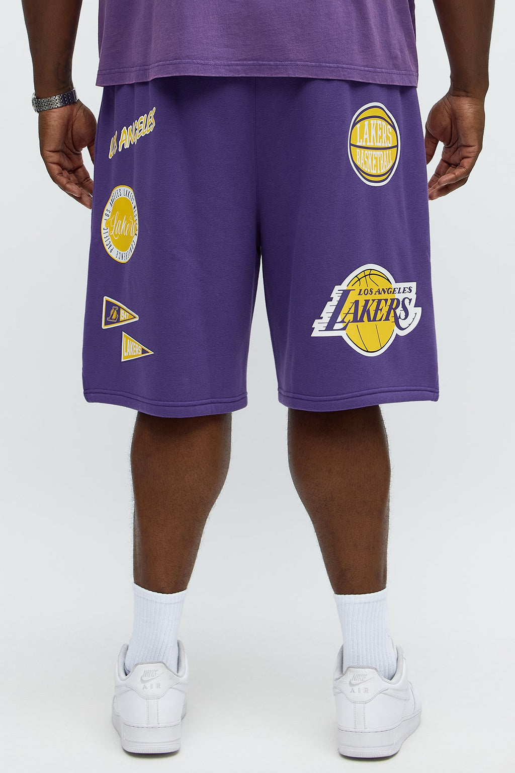 Lakers Basketball Sweatshorts - Purple