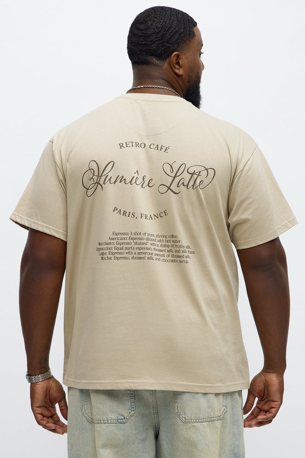 STWD Cafe Short Sleeve Tee - Sand