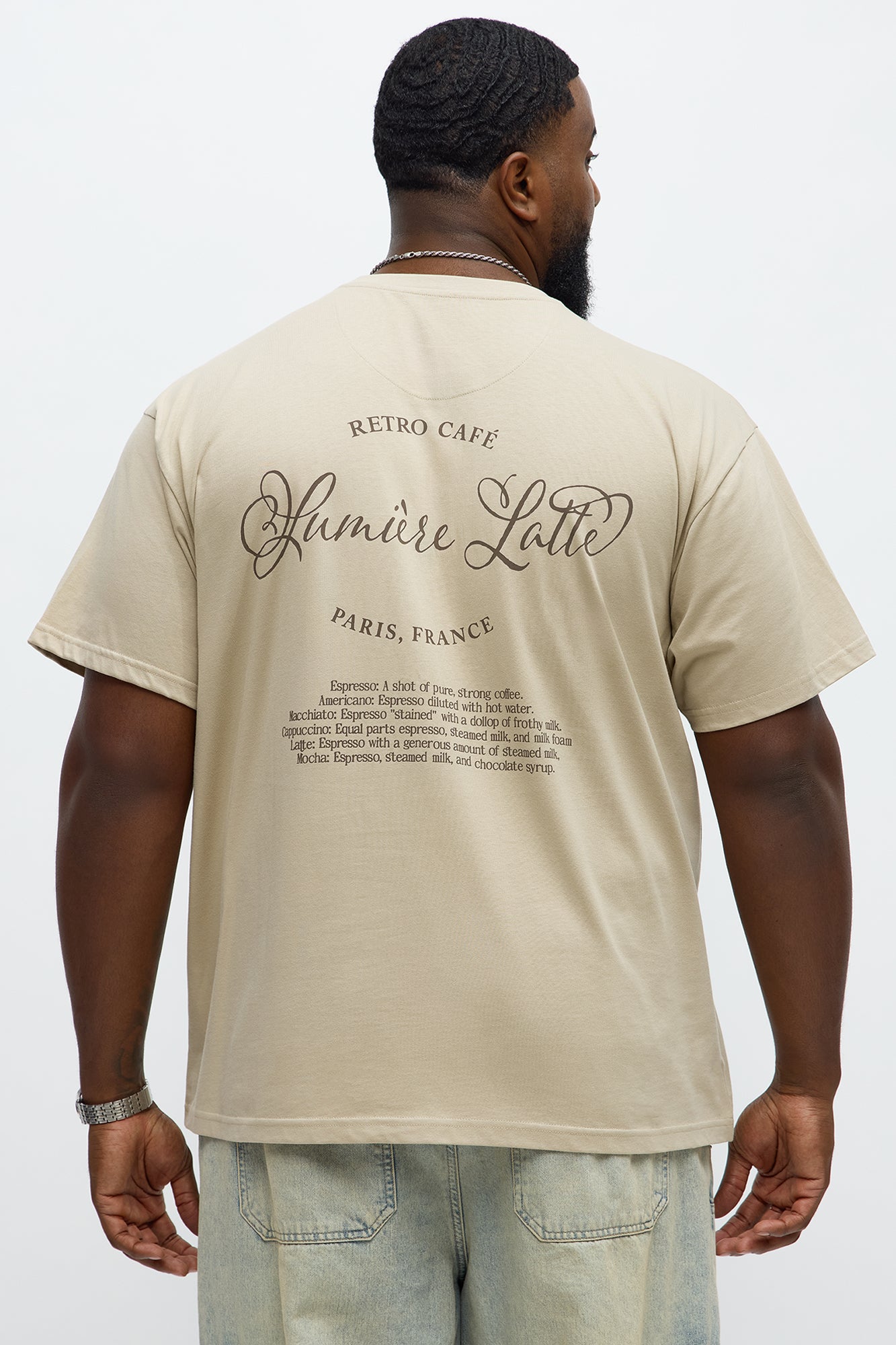 STWD Cafe Short Sleeve Tee - Sand