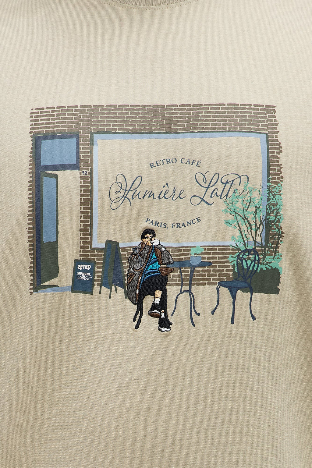 STWD Cafe Short Sleeve Tee - Sand