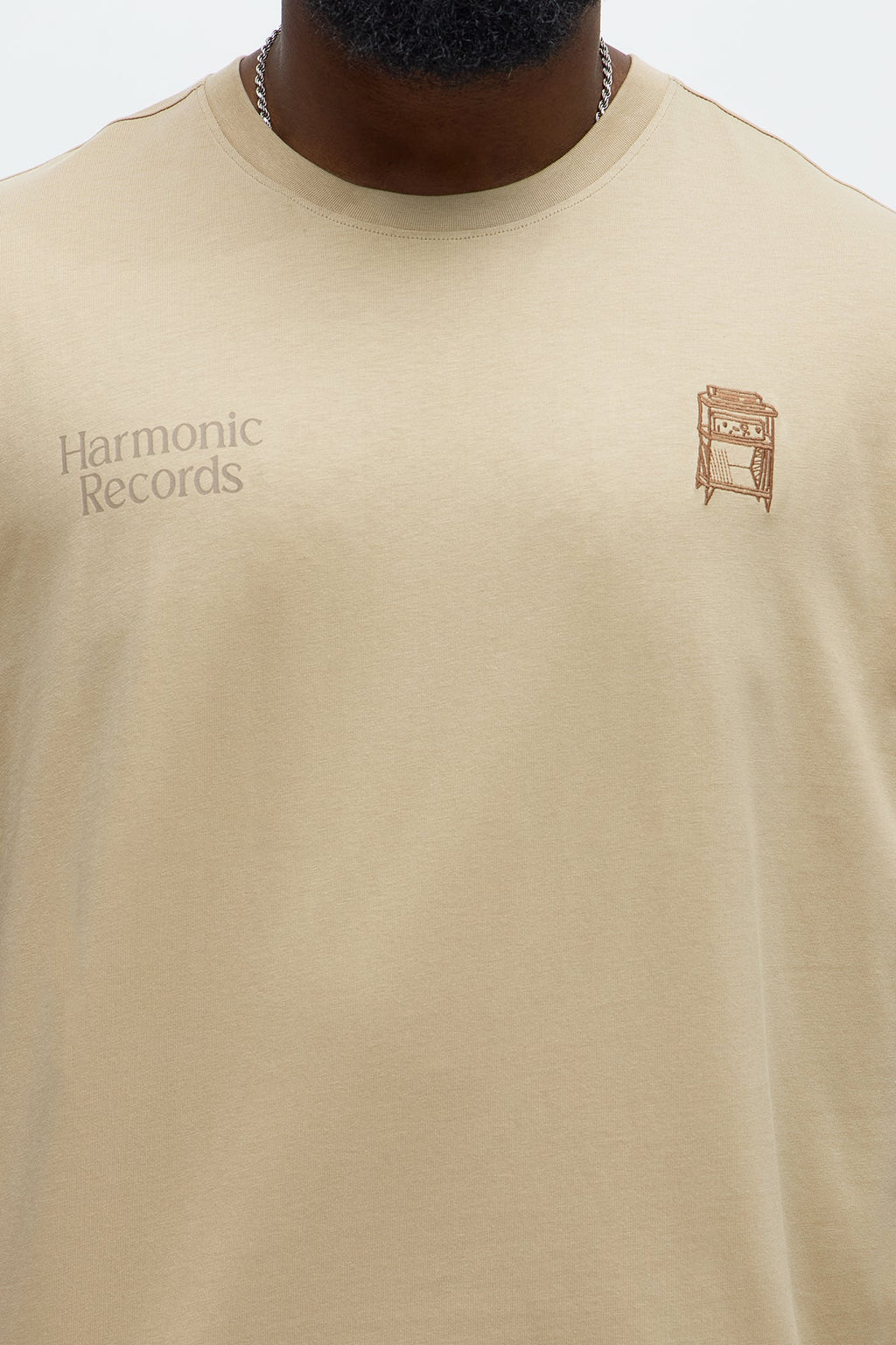Harmonic Records Short Sleeve Tee - Sand