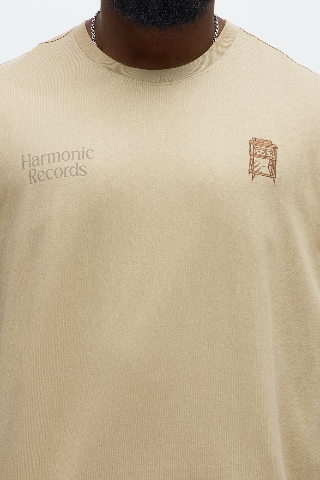 Harmonic Records Short Sleeve Tee - Sand