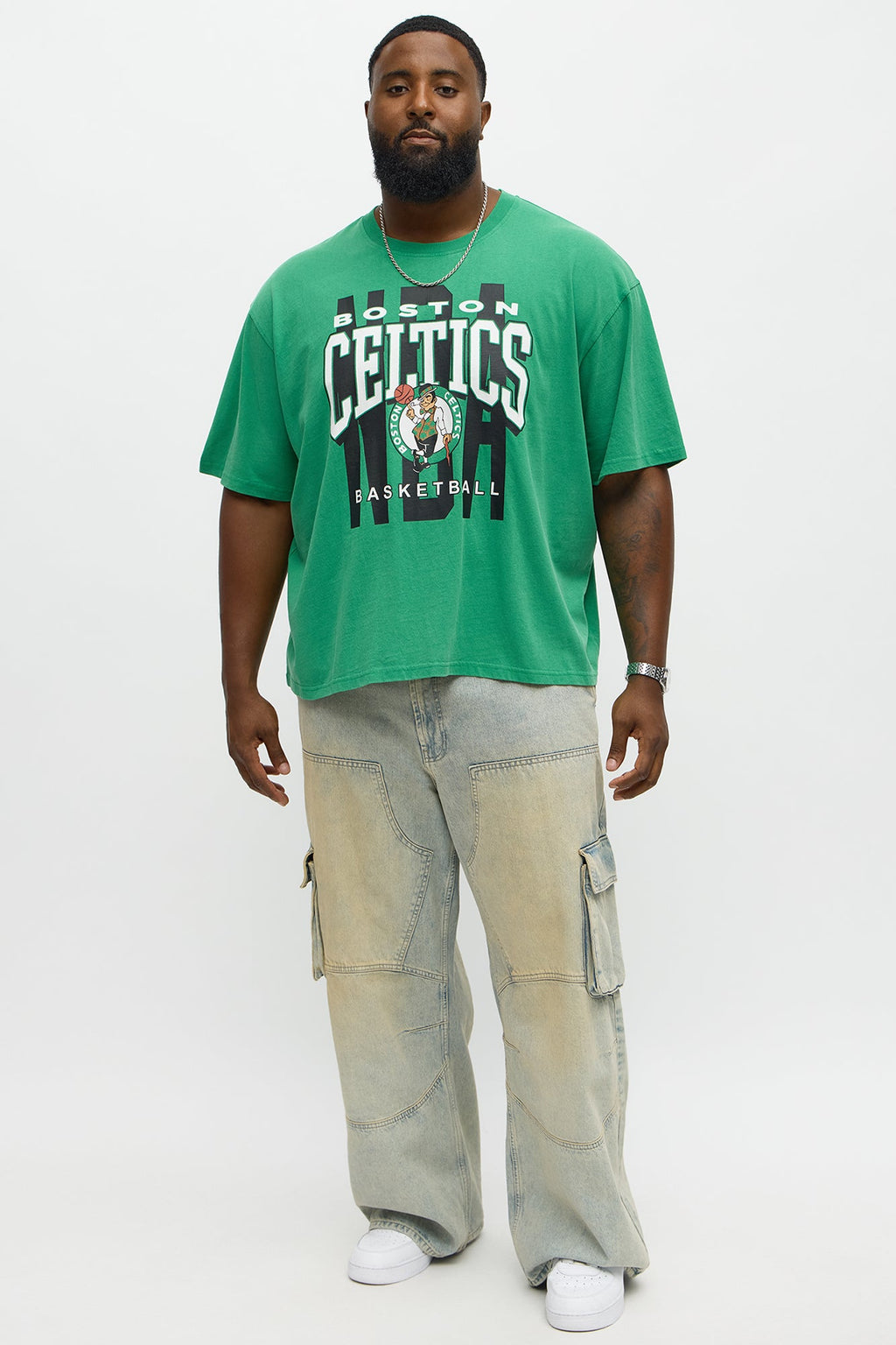 Celtics Oversized Short Sleeve Tee - Kelly Green