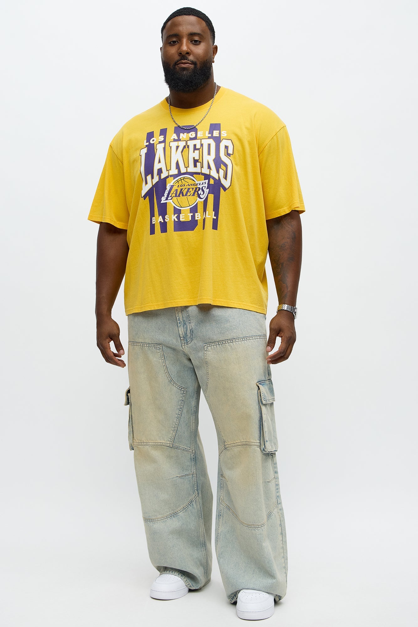 Lakers Oversized Short Sleeve Tee - Yellow