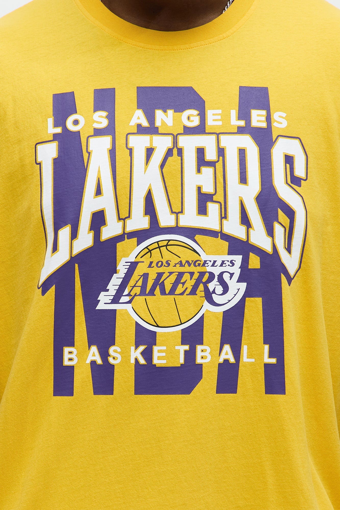 Lakers Oversized Short Sleeve Tee - Yellow