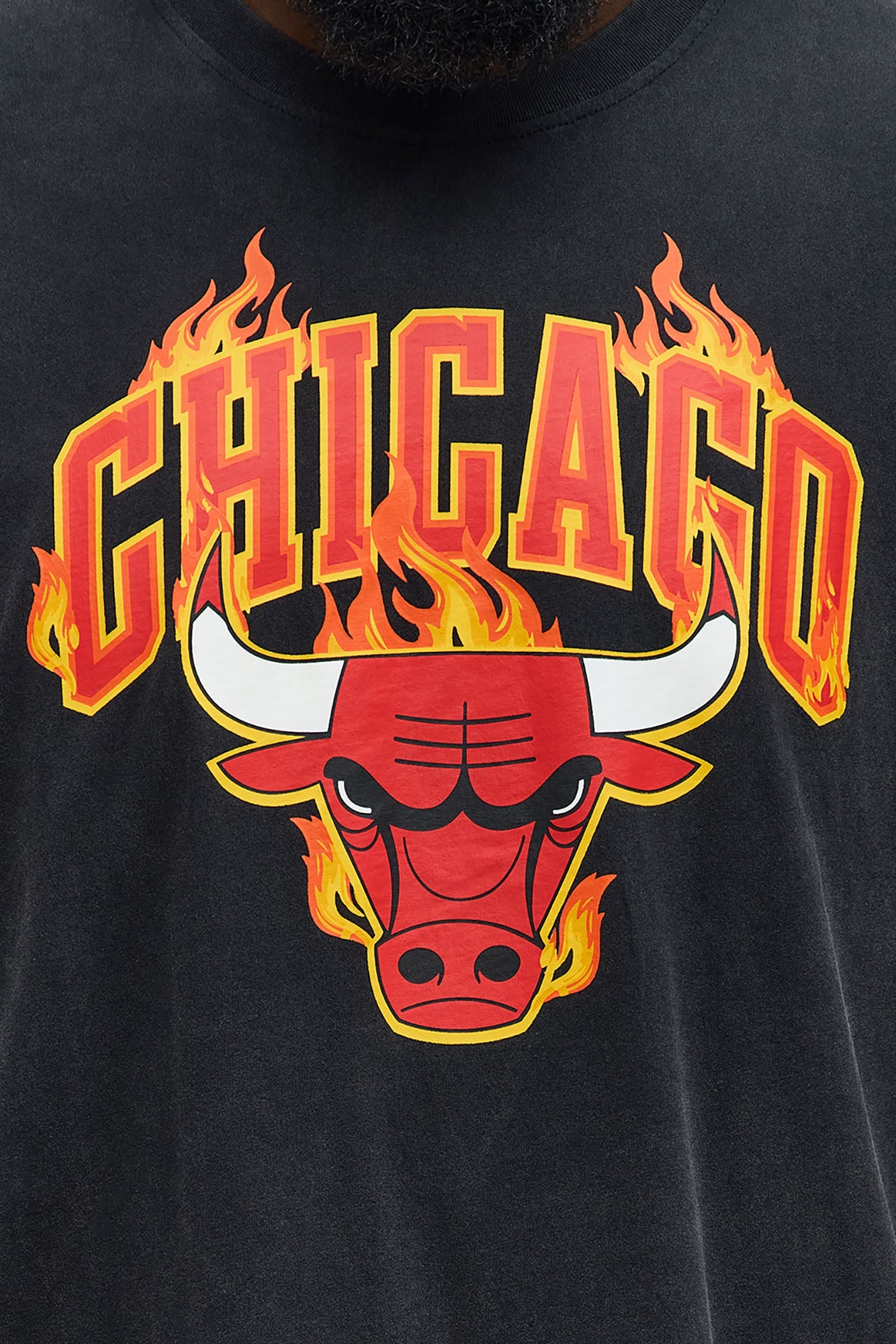 Bulls Slam Jam Oversized Short Sleeve Tee - Black