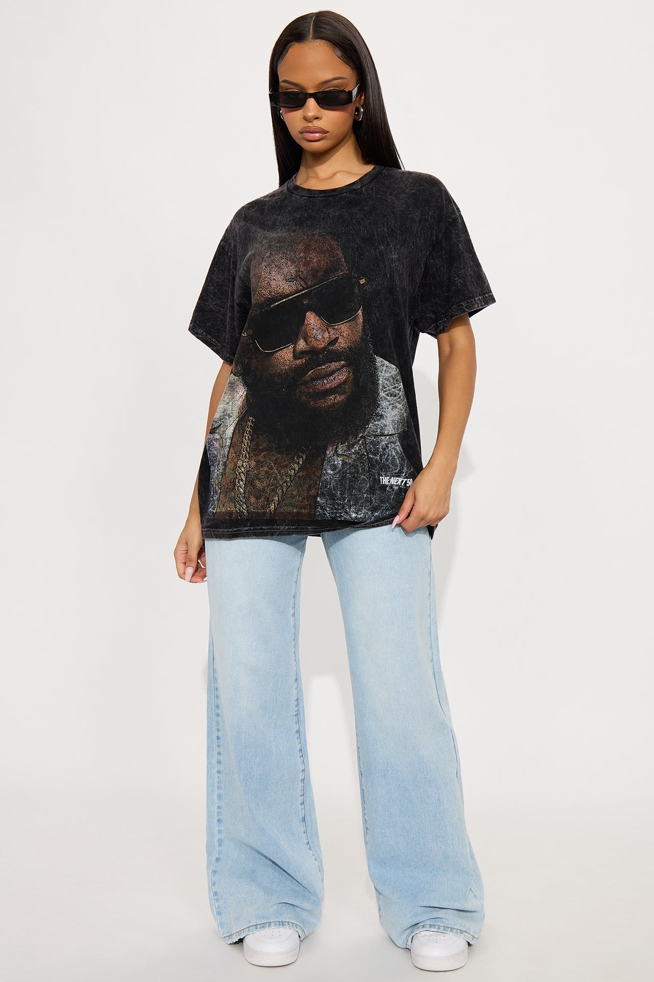 Rick Ross Jumbo Washed Tee - Black Wash