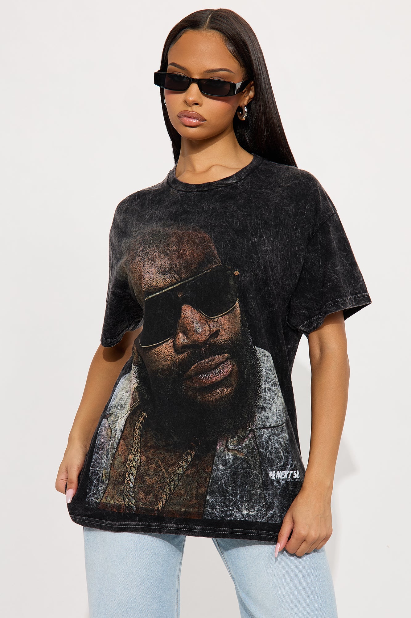 Rick Ross Jumbo Washed Tee - Black Wash