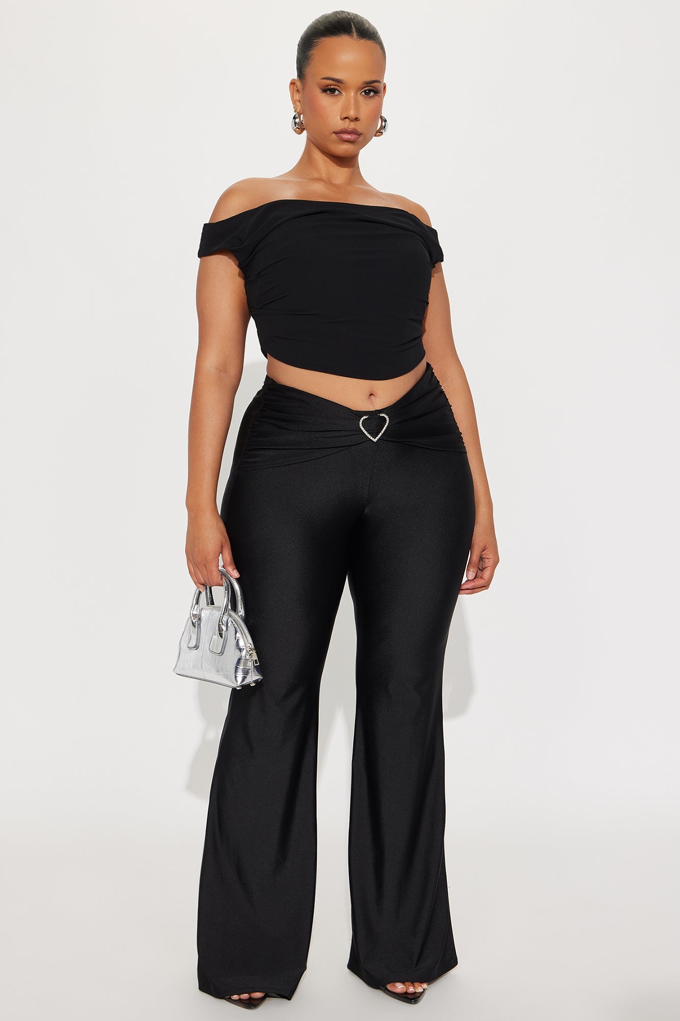 Breaking Hearts Flare Pant 34″ - Black
