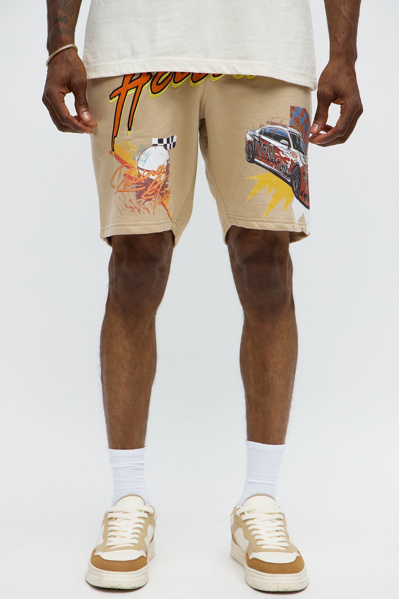 Dodge Hellcat Racing Sweatshorts - Khaki