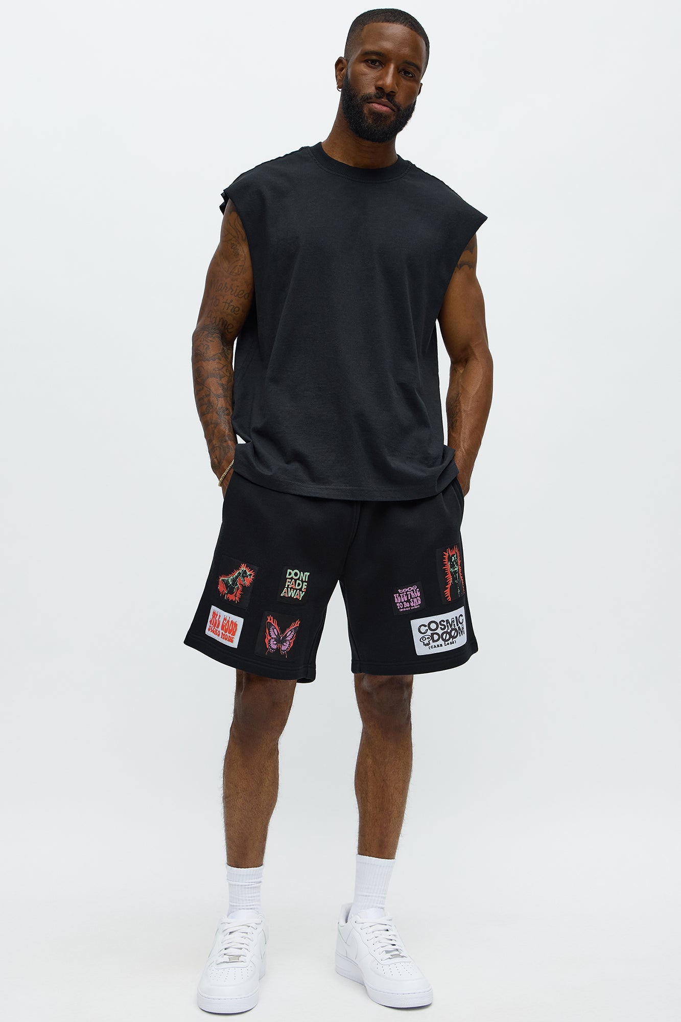 Tyson Relaxed Careless Shorts - Black