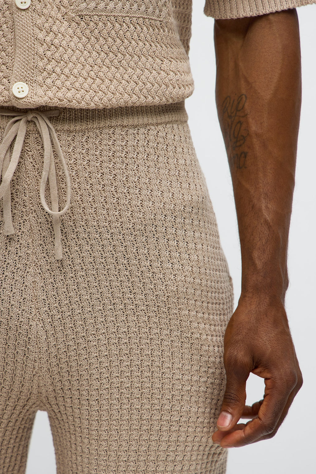 Relaxed Margarita Knit Shorts - Tan