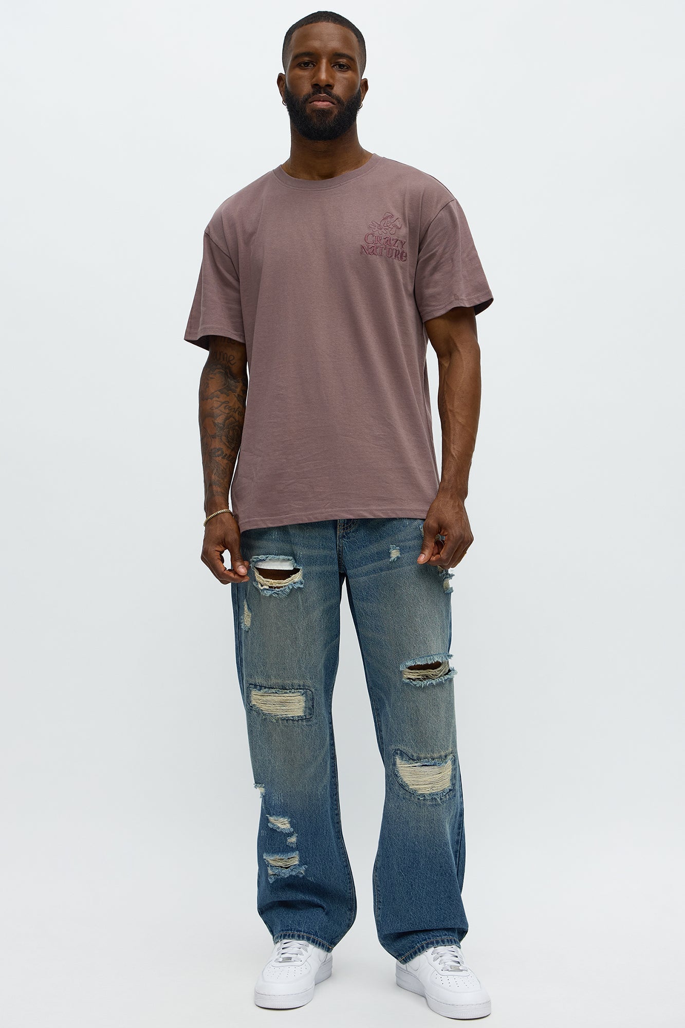 Crazy Nature Short Sleeve Tee - Purple
