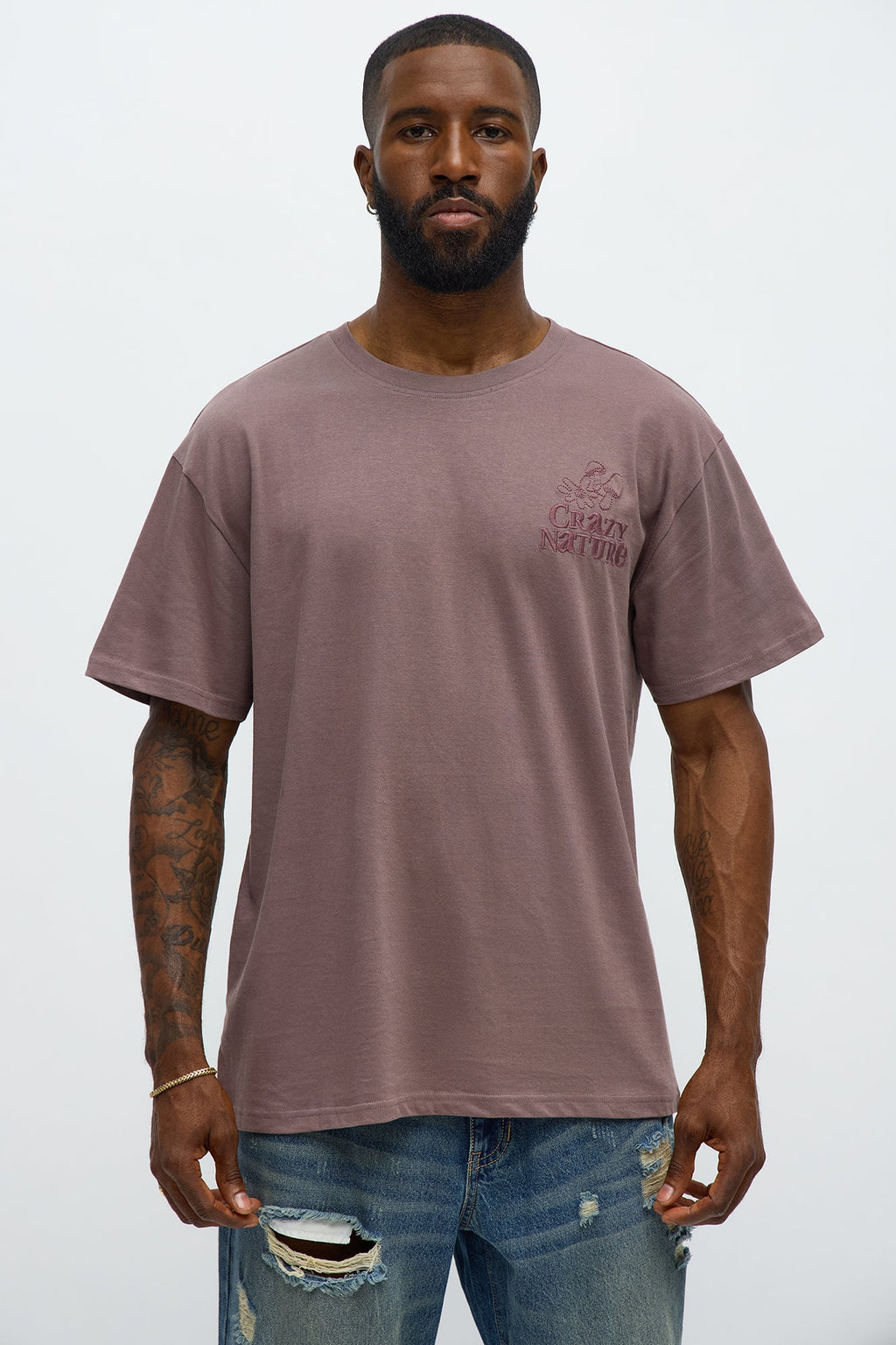 Crazy Nature Short Sleeve Tee - Purple