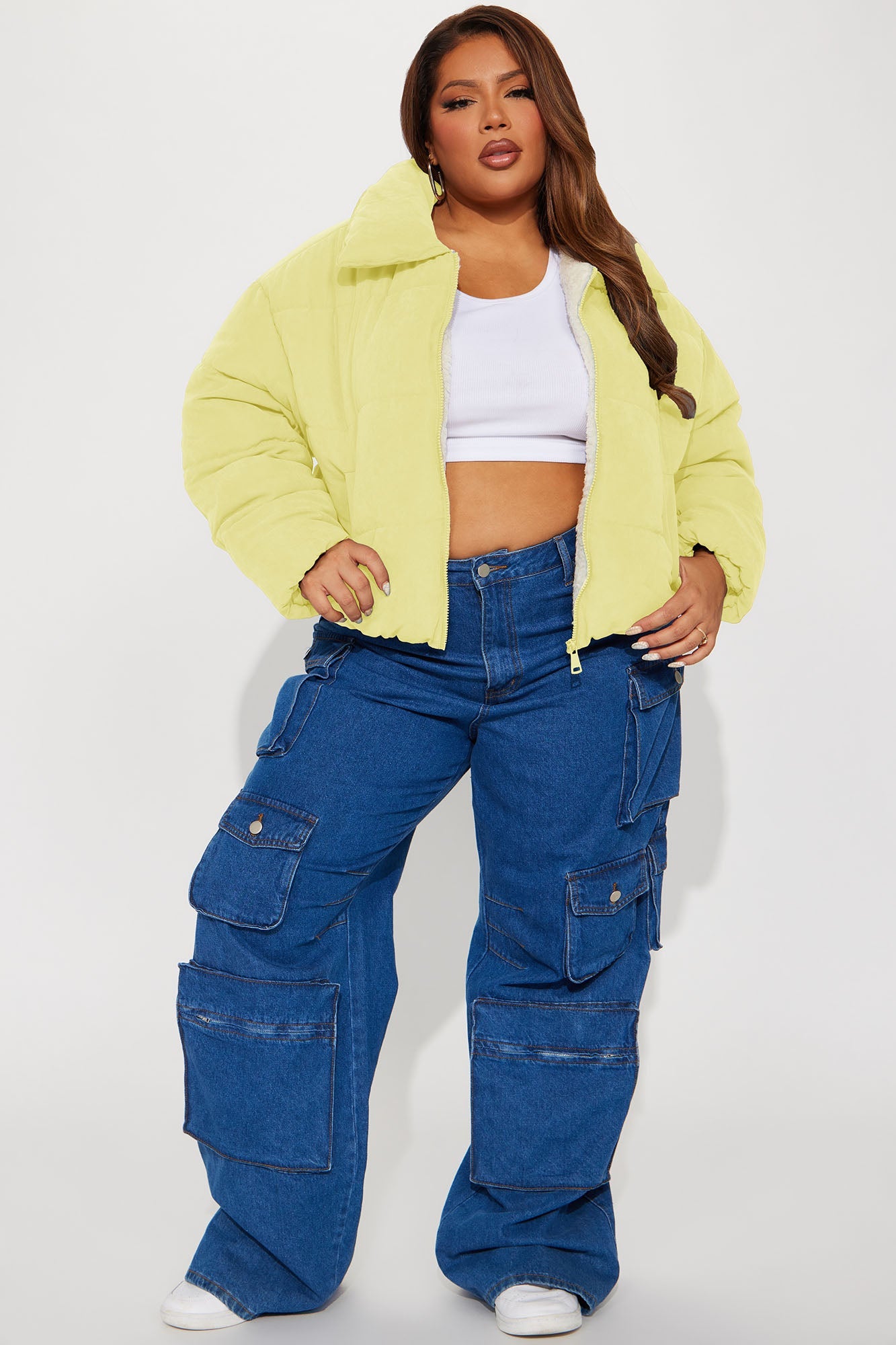 Too Hot To Handle Puffer Jacket - Yellow