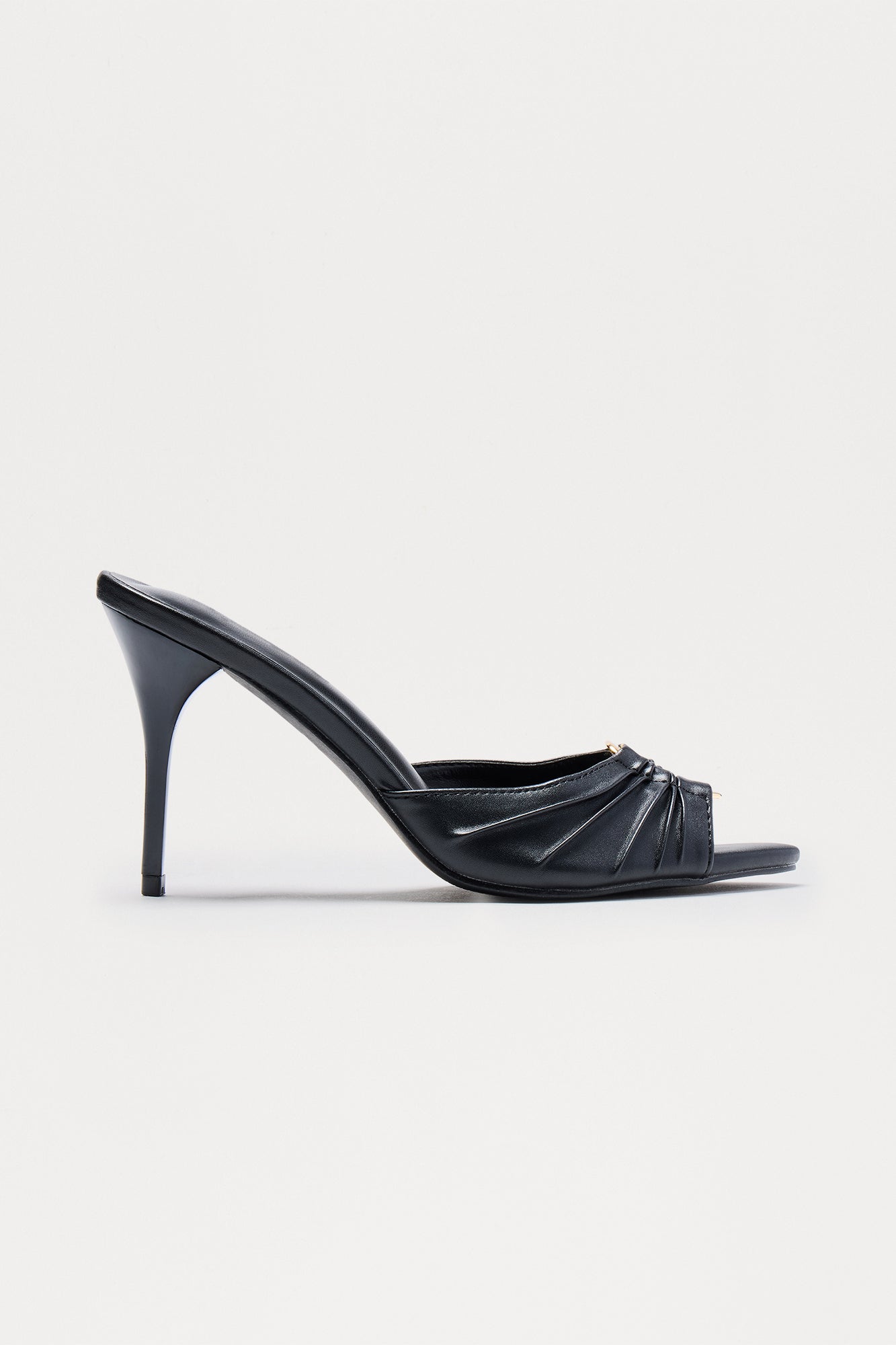 Glinda Hardware Stiletto Heels - Black