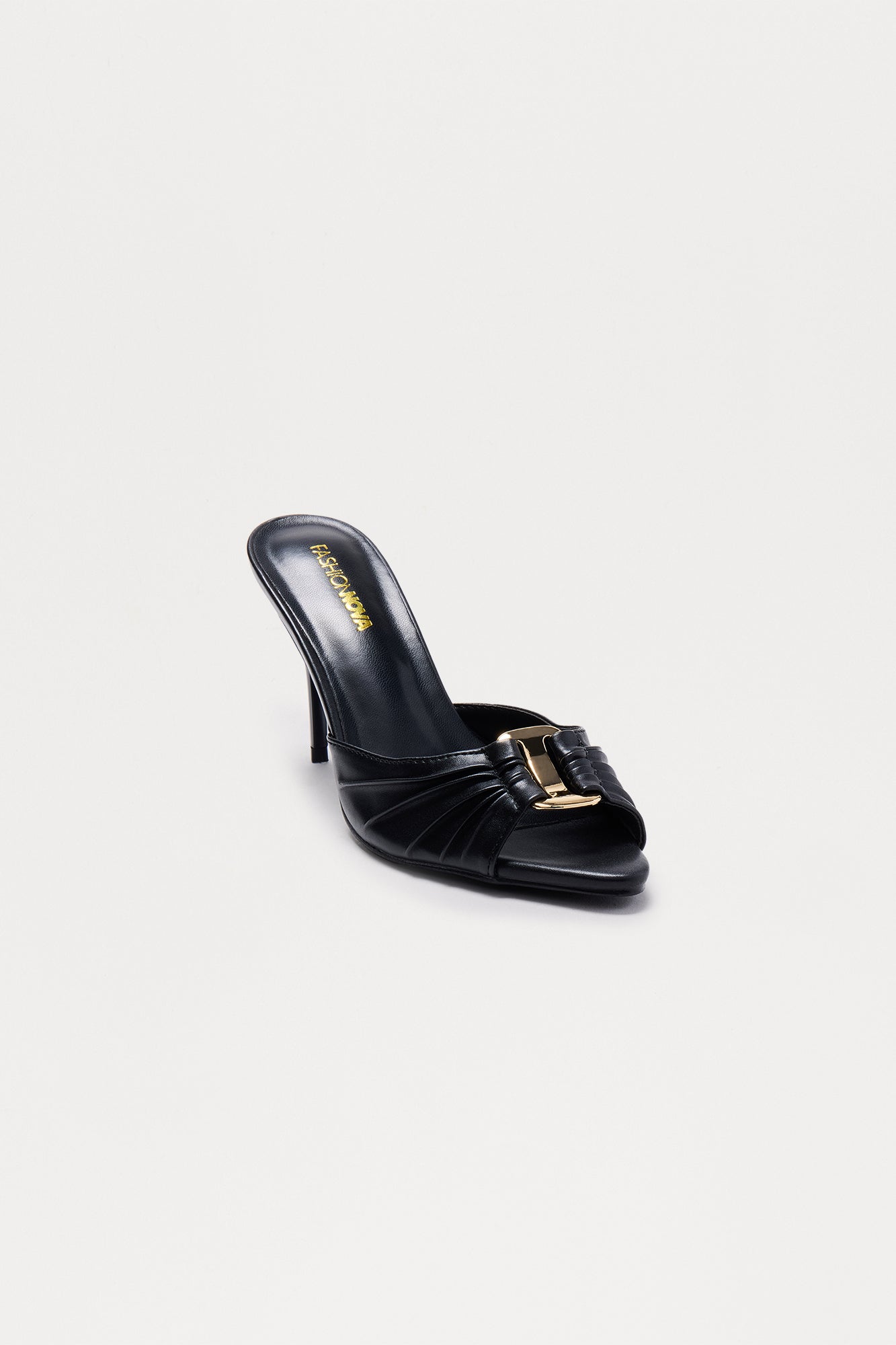 Glinda Hardware Stiletto Heels - Black