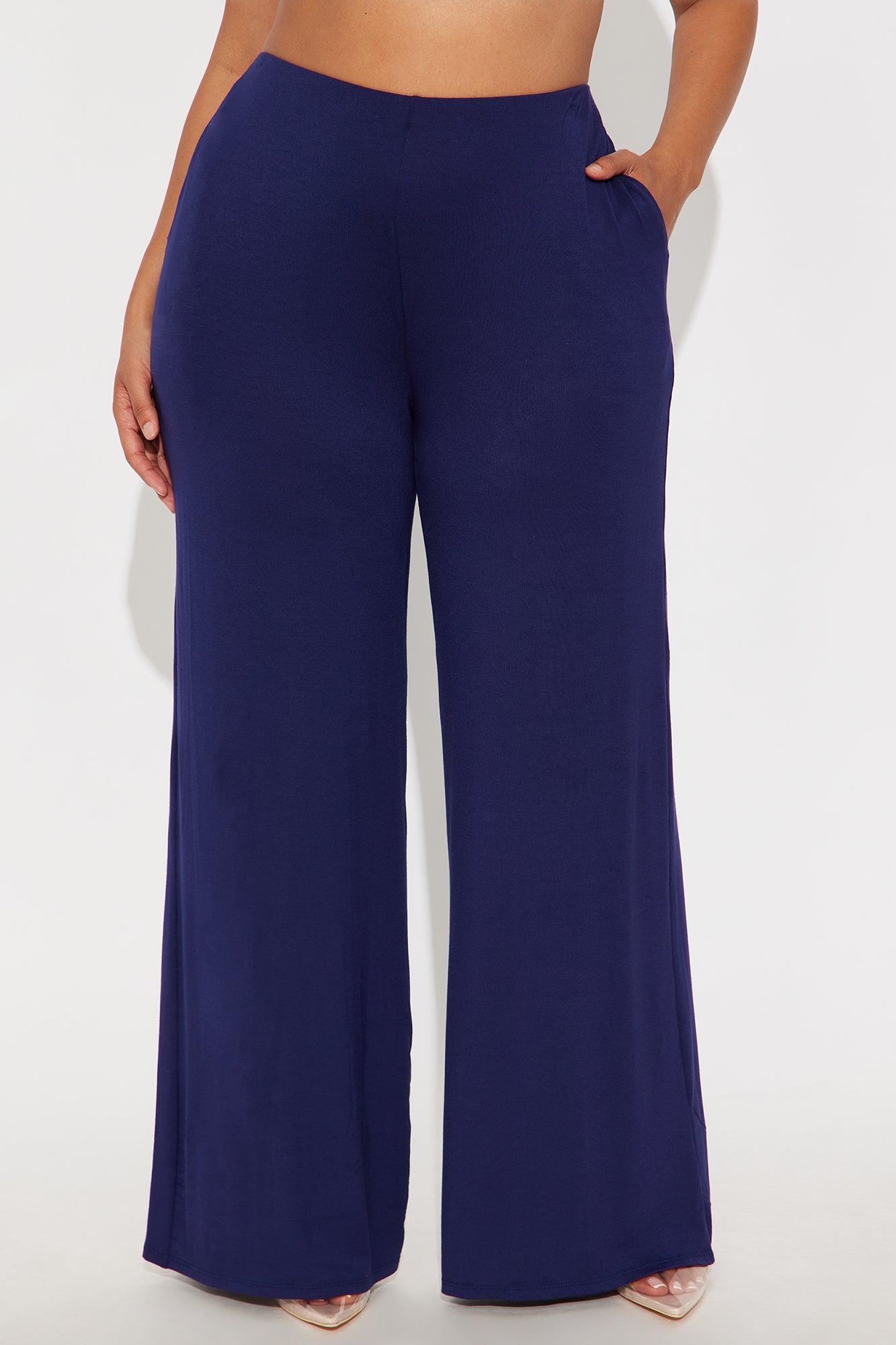 Samaria Easy Jersey Wide Leg Pant 32 - Navy