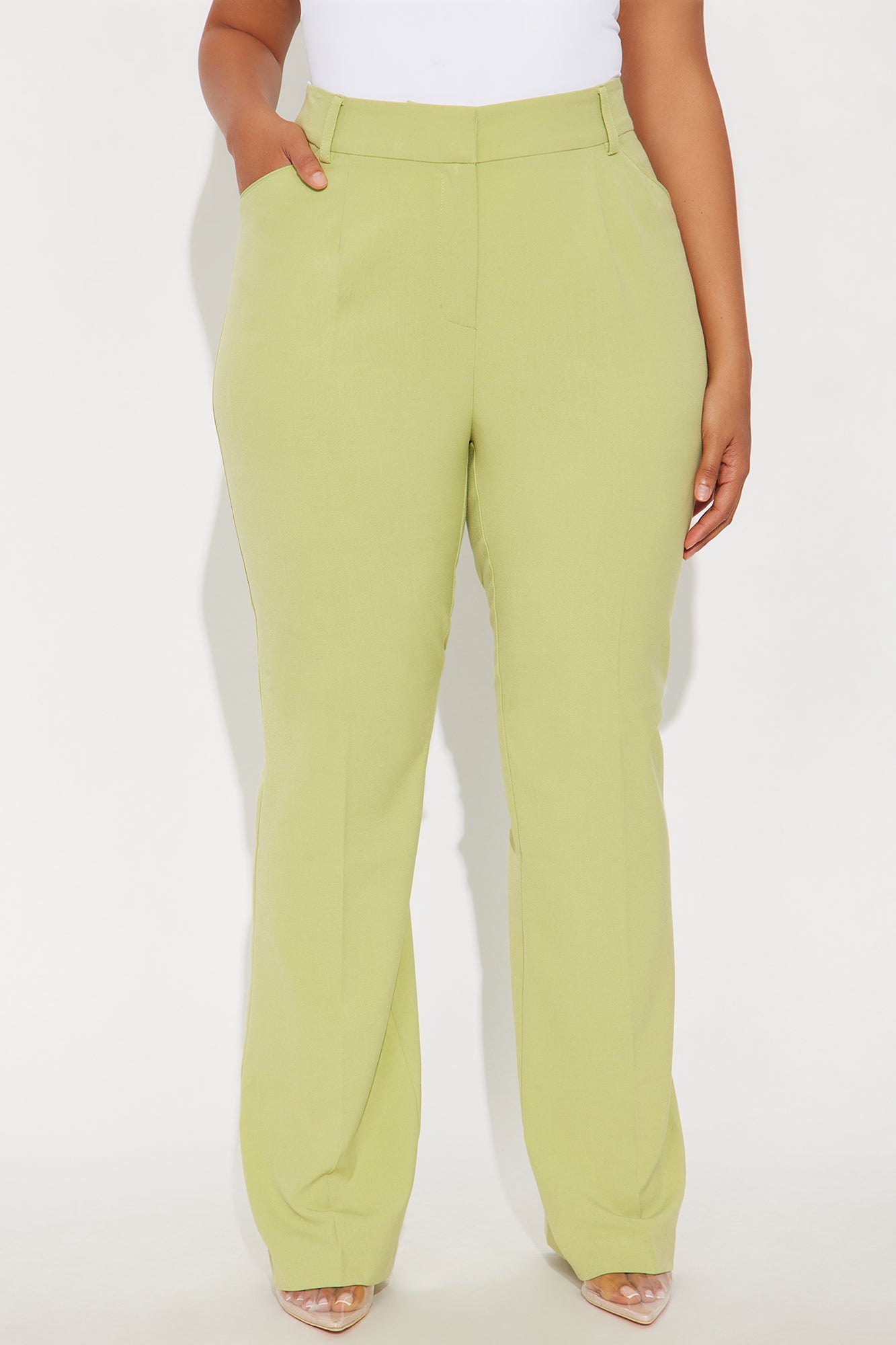 Tall Tasha Dressy High Rise Pants - Sage