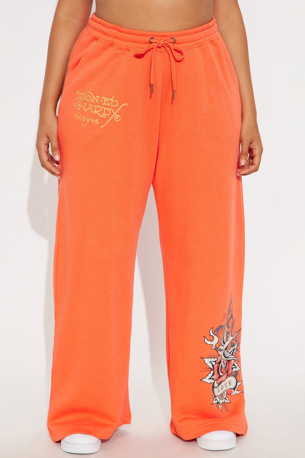 Ed Hardy Panther Rose Pant - Peach