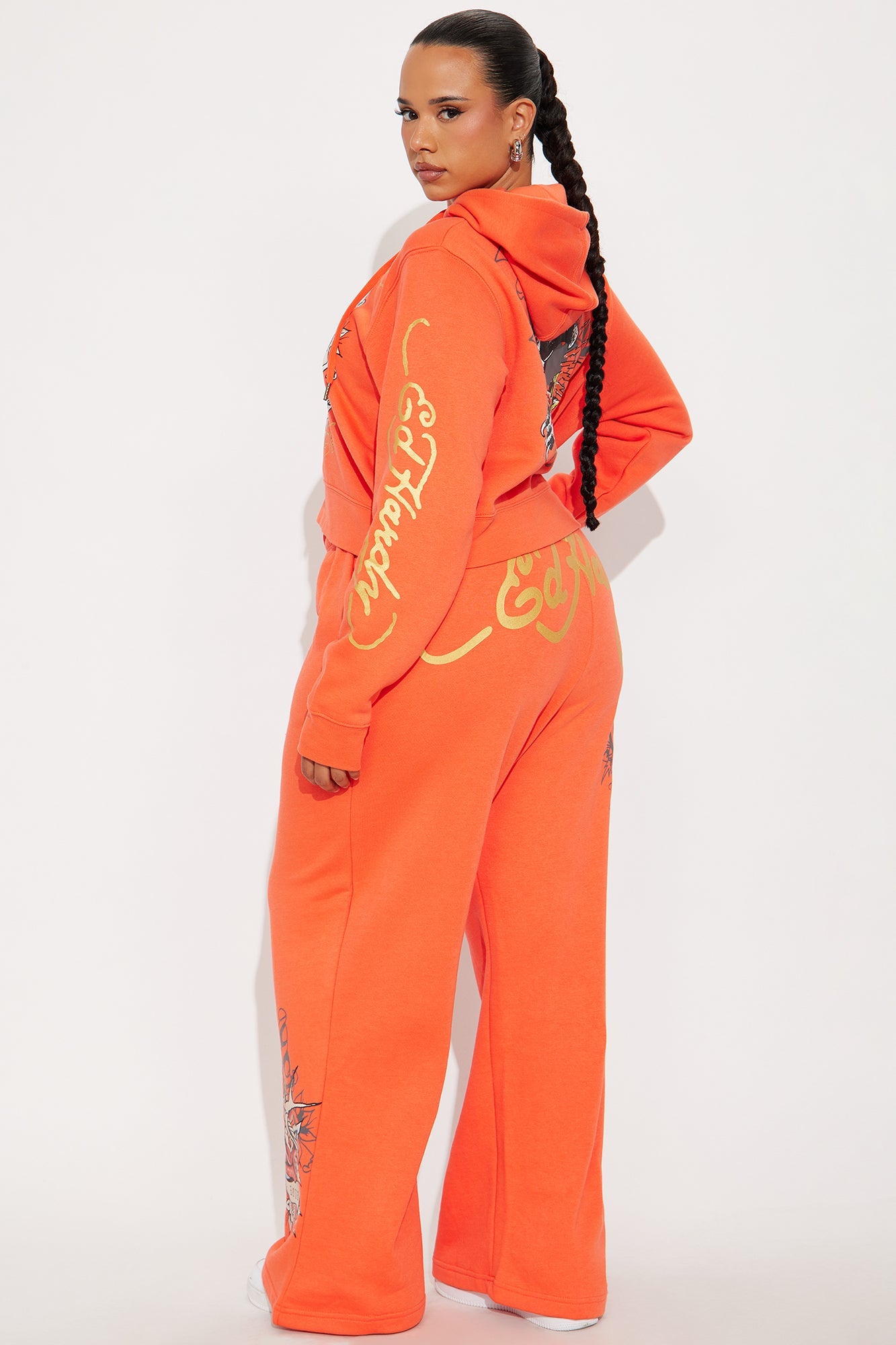 Ed Hardy Panther Rose Pant - Peach