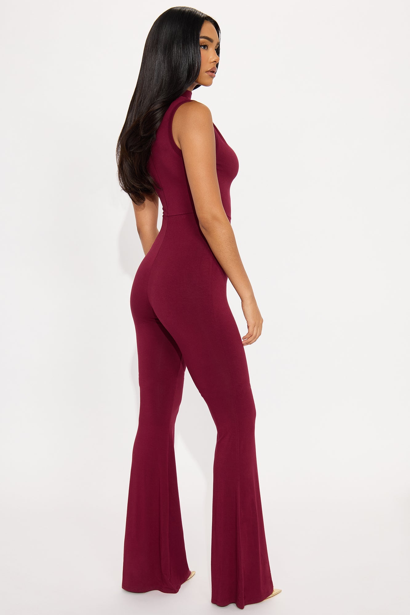 No Vacancy Jumpsuit  - Burgundy