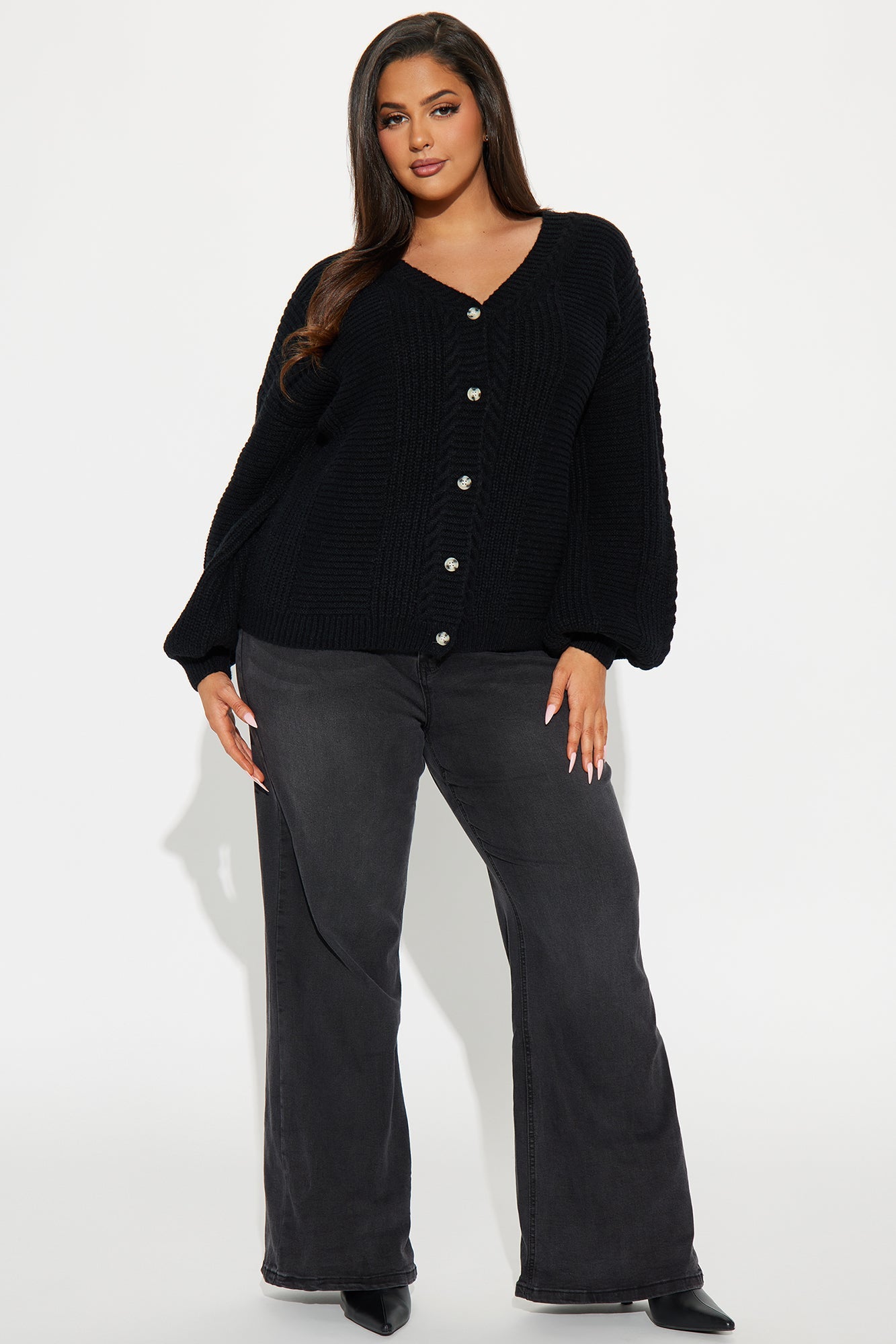 Couch Convo Cardigan - Black
