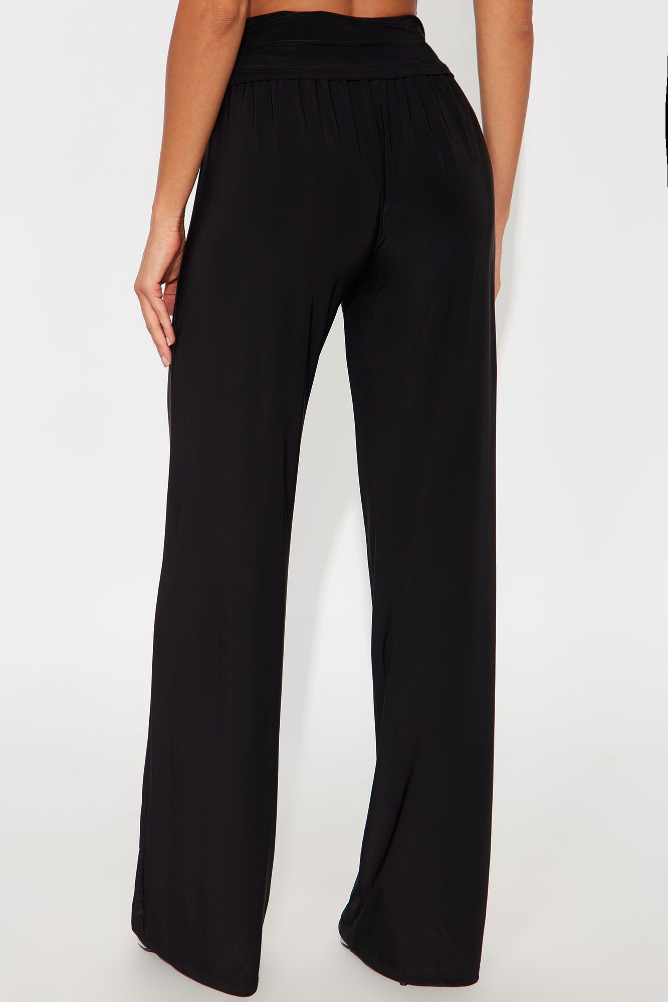 I'm The Moment Mid Rise Wide Leg Hardware Pant 33 - Black