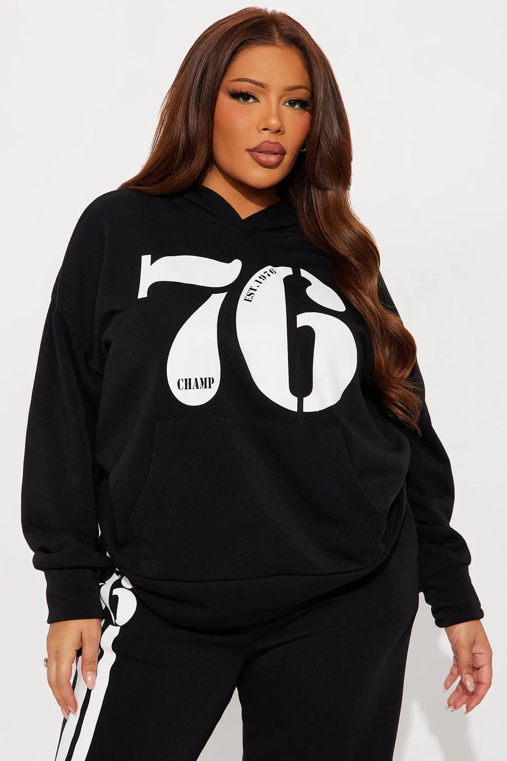 76' Champ Fleece Sweatsuit Set - Black 