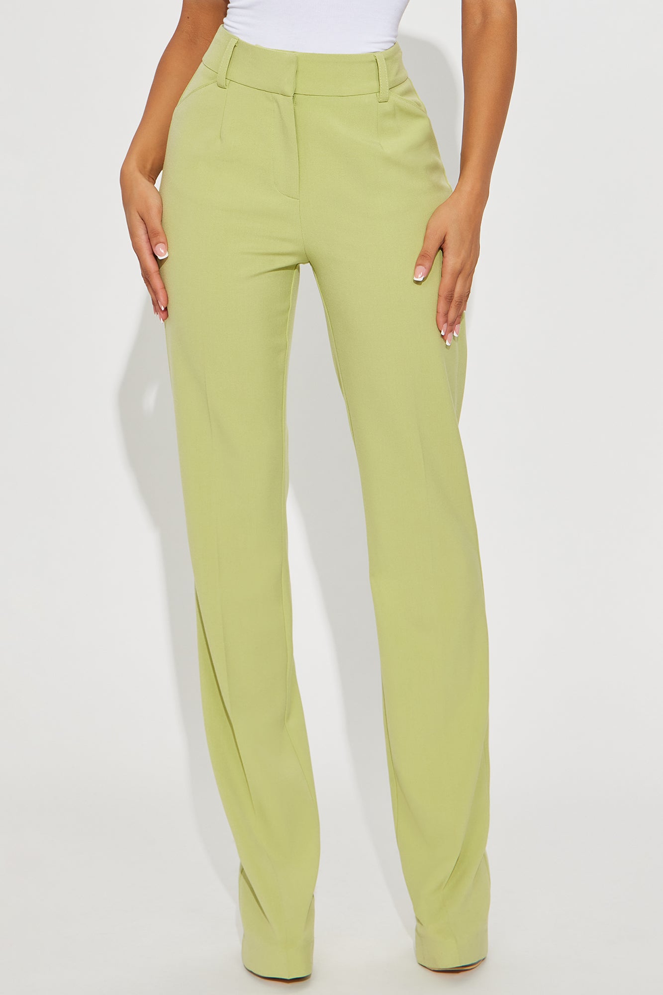 Tall Tasha Dressy High Rise Pants - Sage
