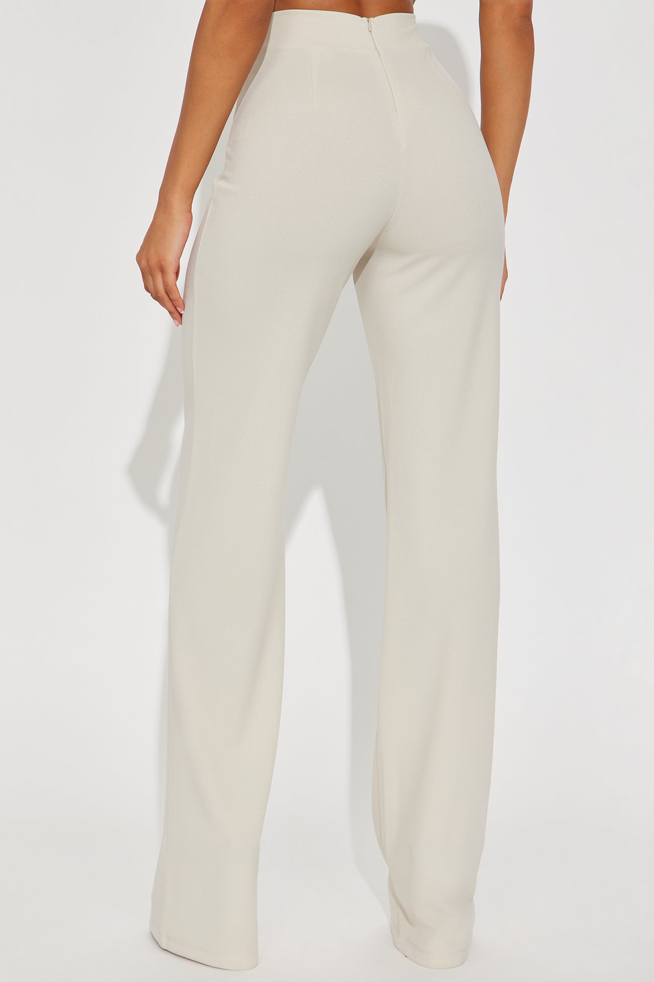 Tall Victoria High Waisted Dress Pants - Oatmeal