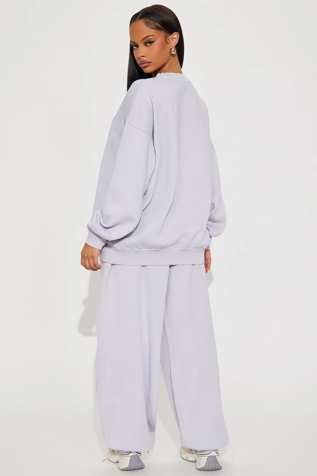 Old School NY Fleece Pant Set - Lavender 