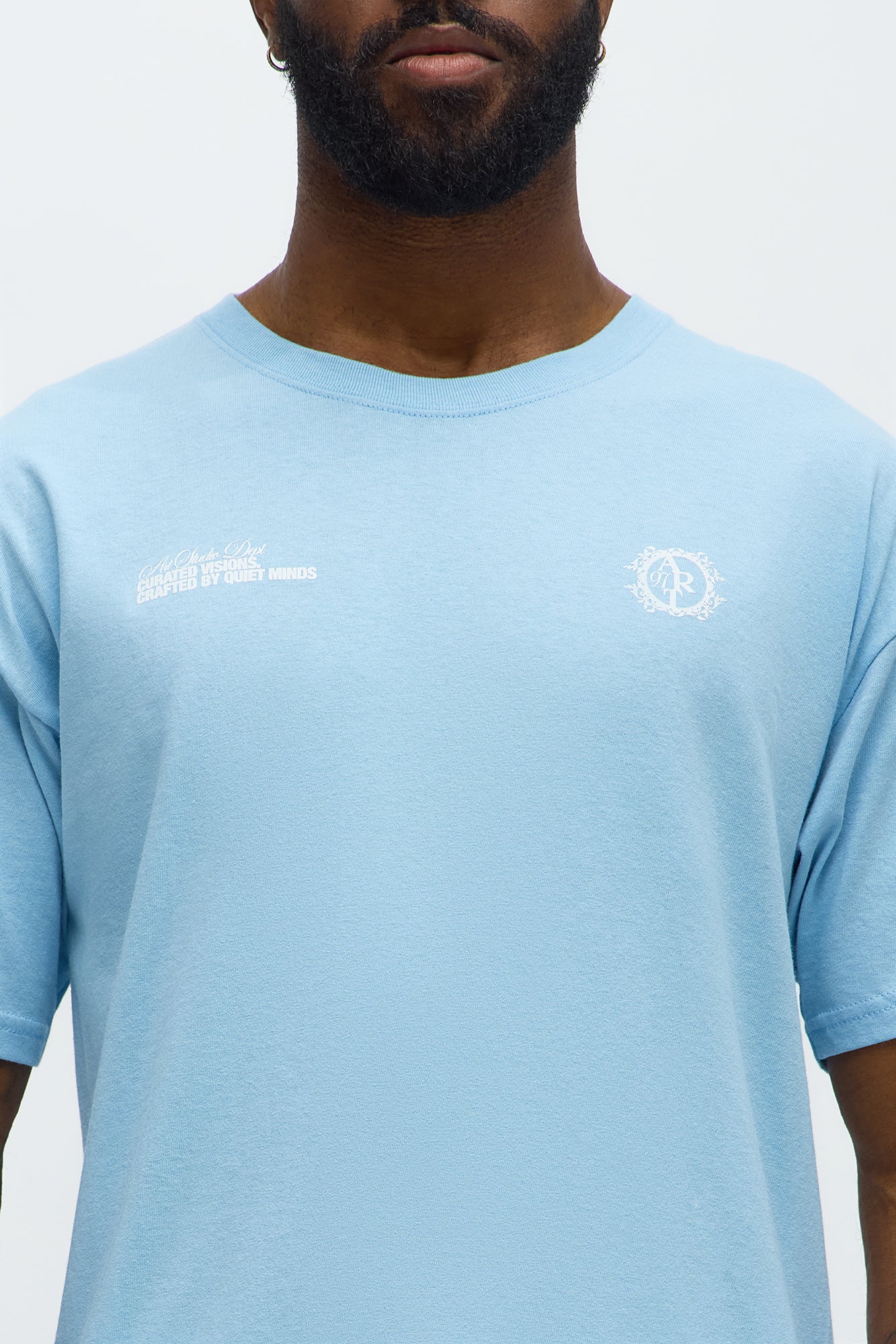 Curated Visions Art Short Sleeve Tee - Light Blue