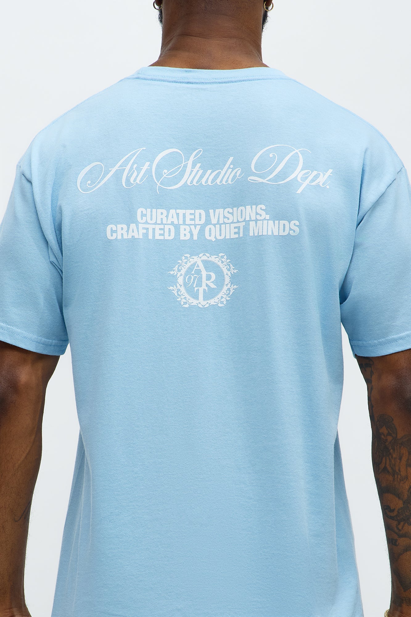 Curated Visions Art Short Sleeve Tee - Light Blue