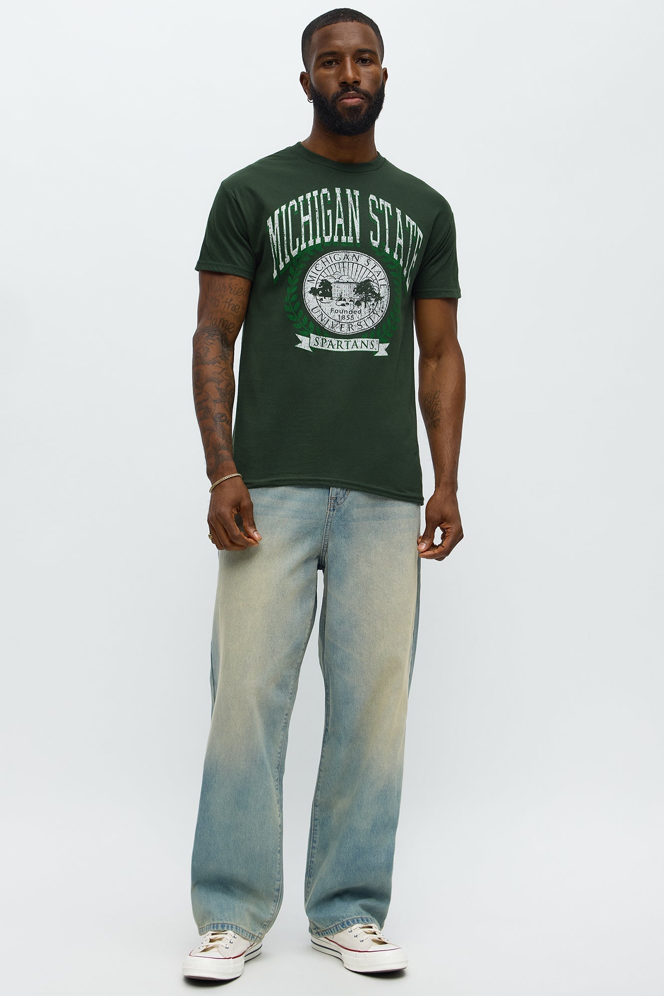 Michigan State Spartans Short Sleeve Tee - Hunter Green