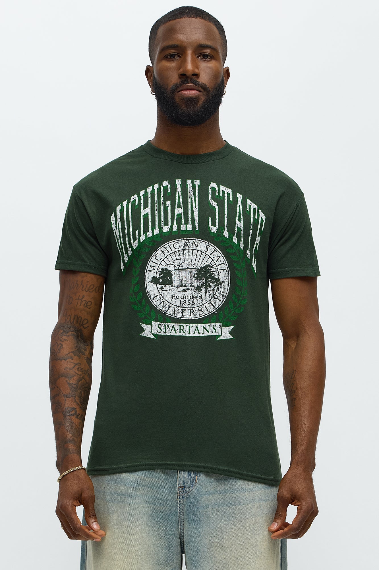 Michigan State Spartans Short Sleeve Tee - Hunter Green