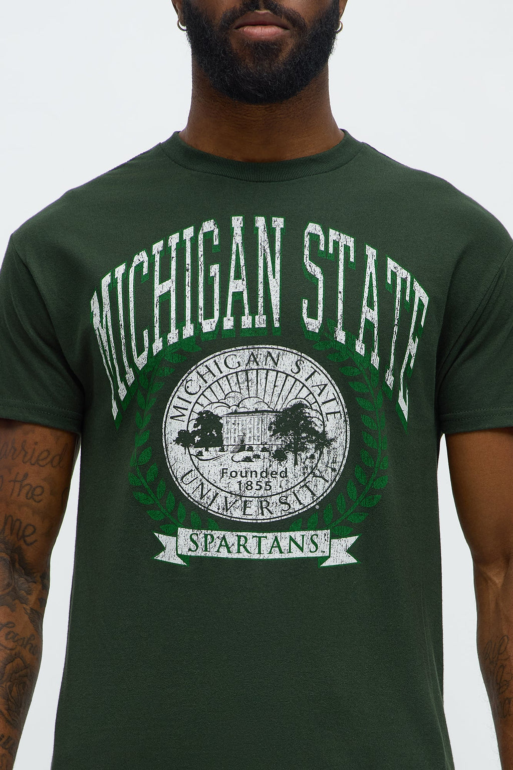 Michigan State Spartans Short Sleeve Tee - Hunter Green