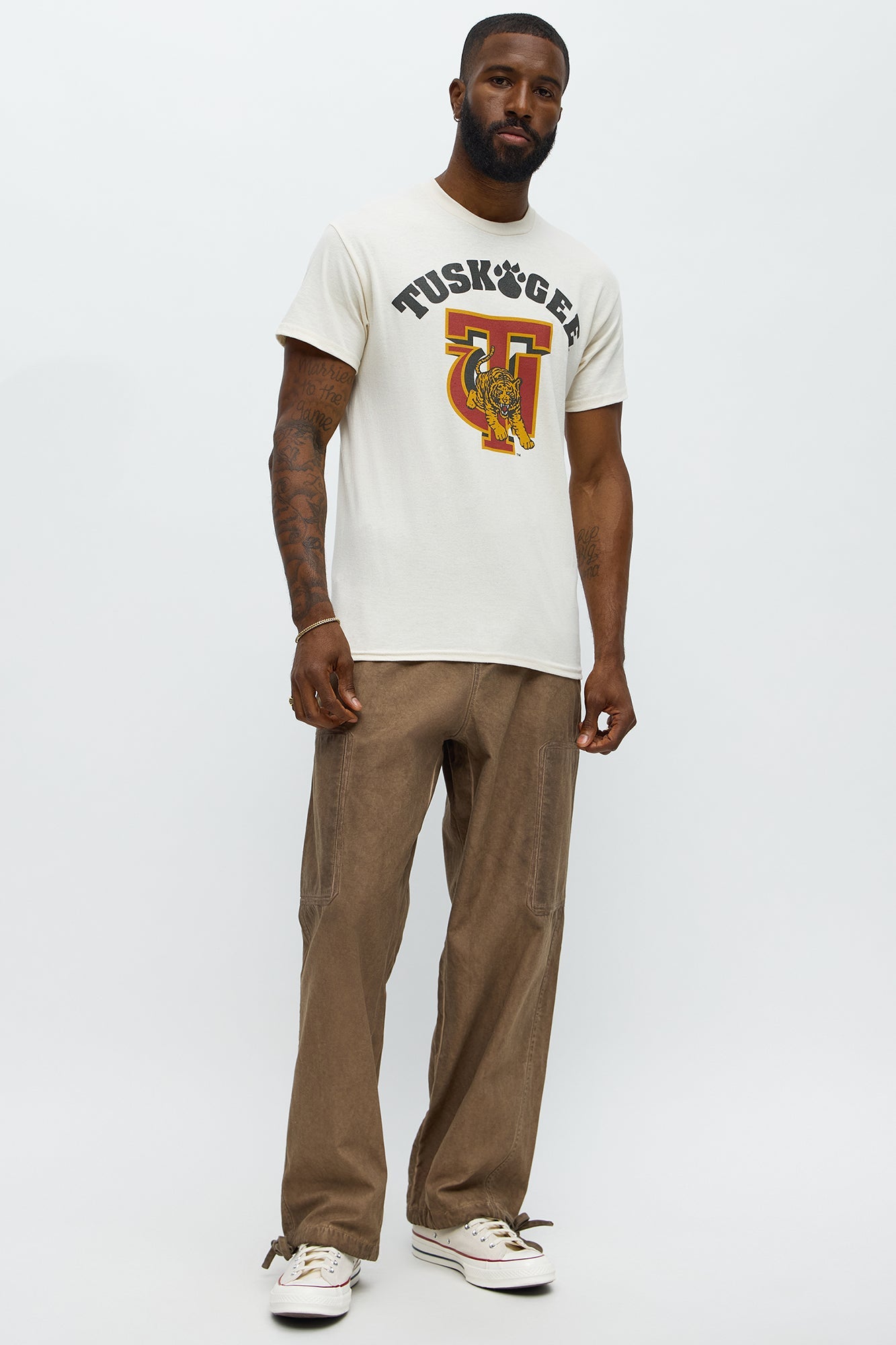 Tuskegee University Short Sleeve Tee - Cream