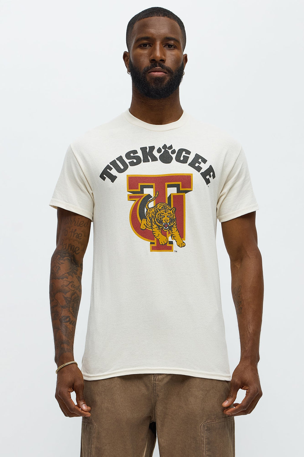 Tuskegee University Short Sleeve Tee - Cream