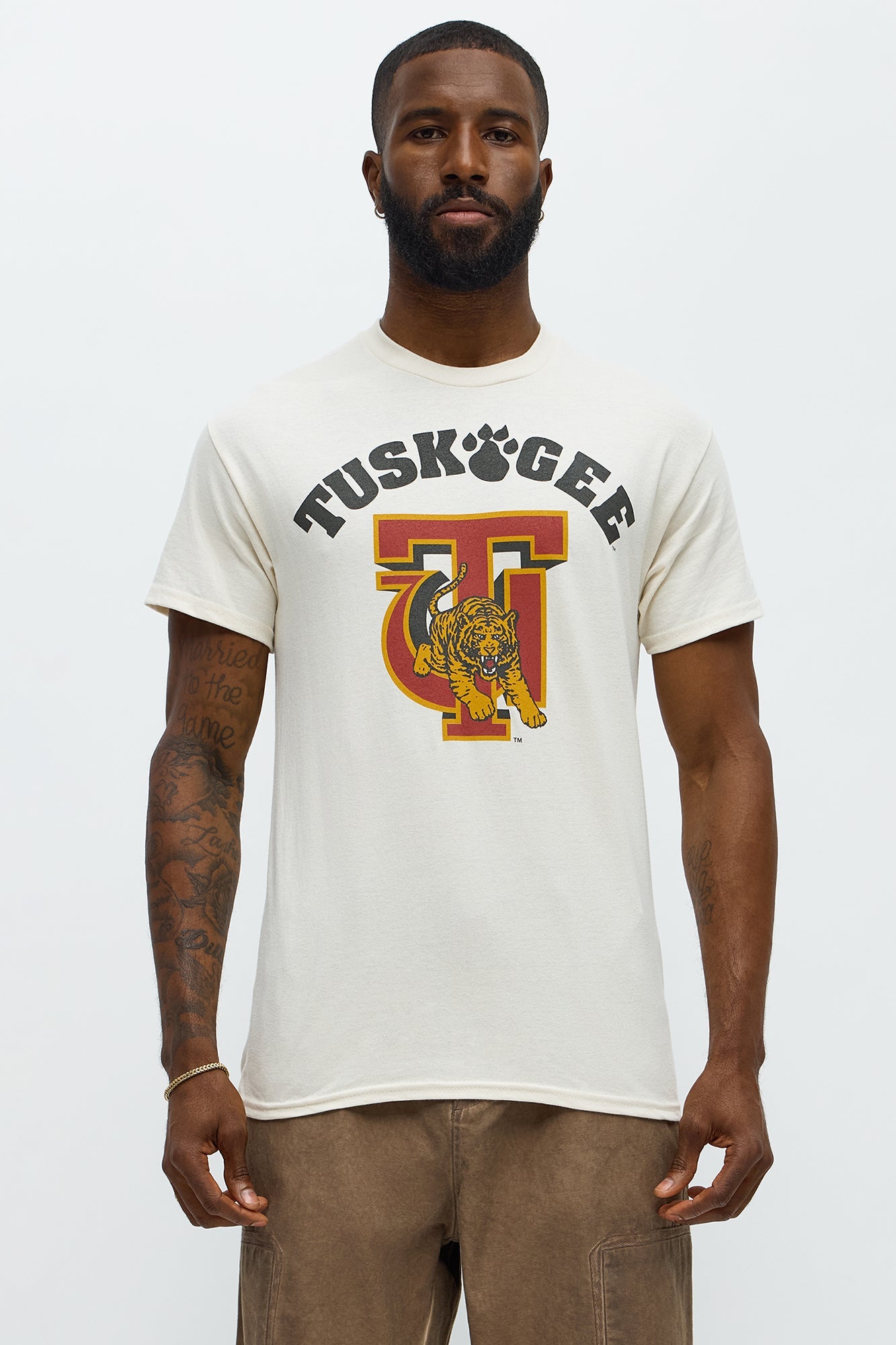 Tuskegee University Short Sleeve Tee - Cream