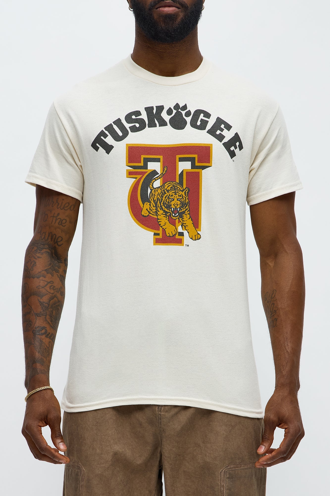 Tuskegee University Short Sleeve Tee - Cream