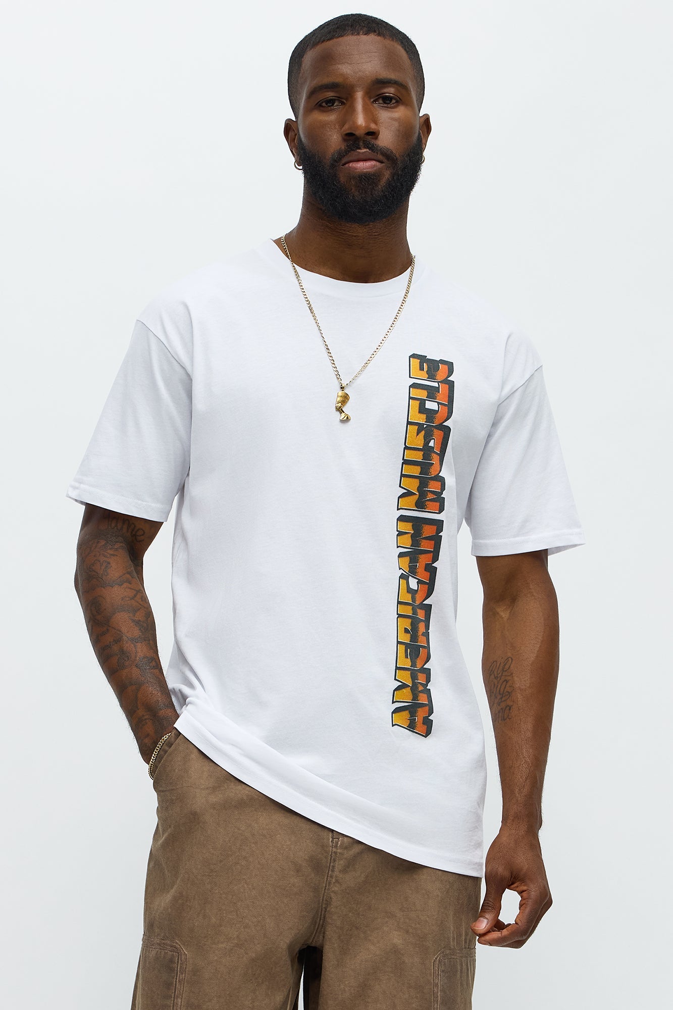 American Muscle 69 Short Sleeve Tee - White