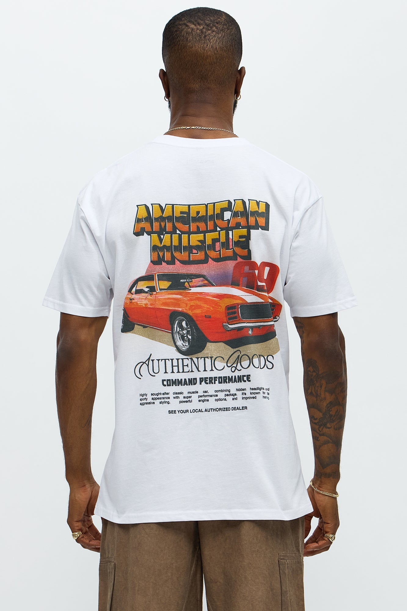 American Muscle 69 Short Sleeve Tee - White