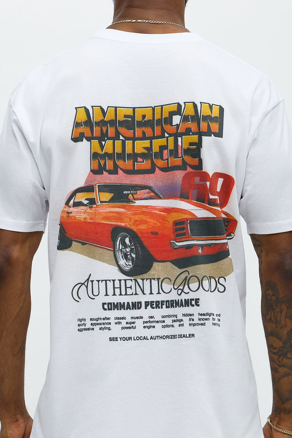 American Muscle 69 Short Sleeve Tee - White