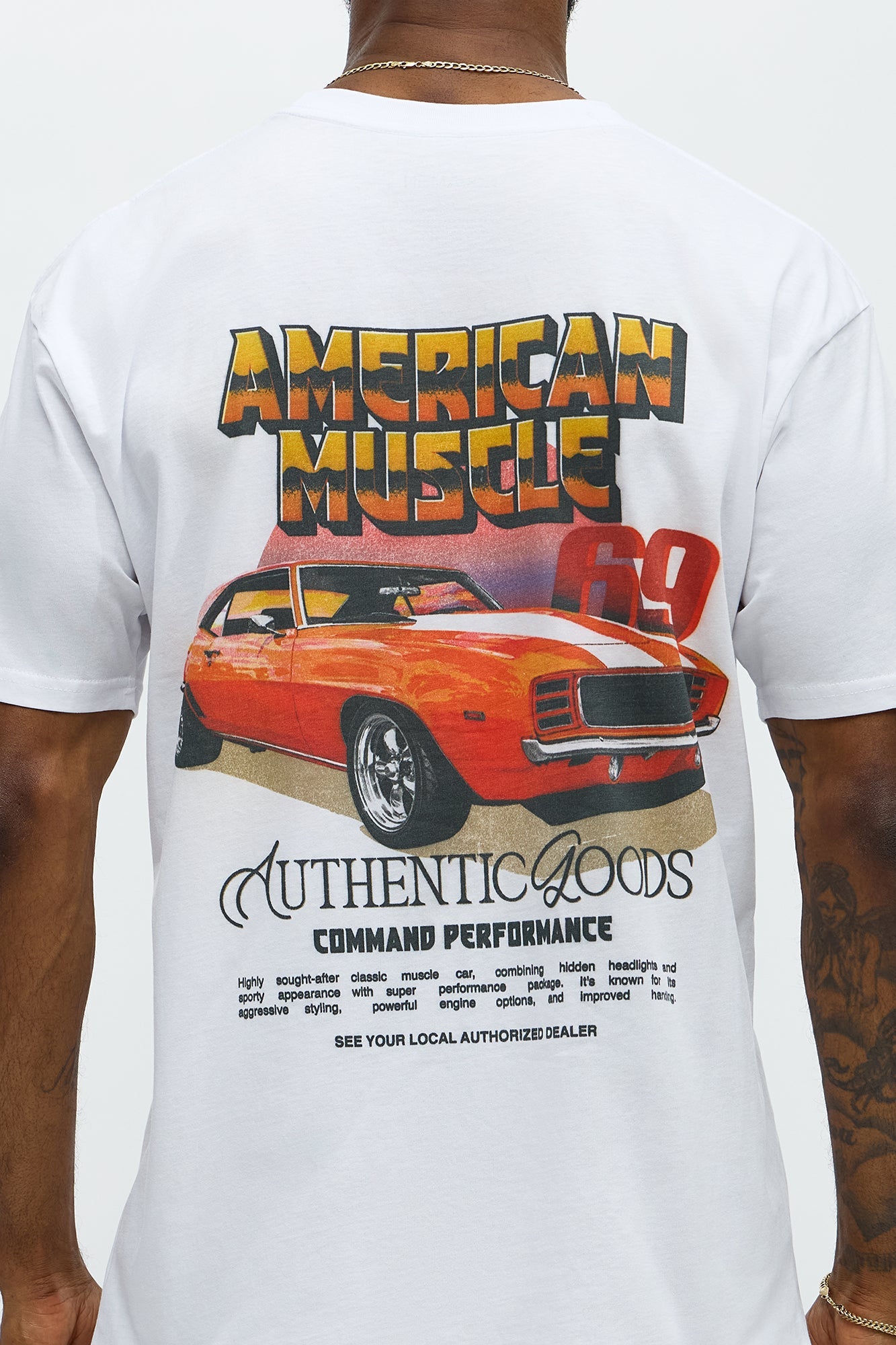 American Muscle 69 Short Sleeve Tee - White